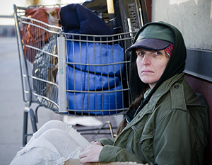 Homeless Veteran Woman